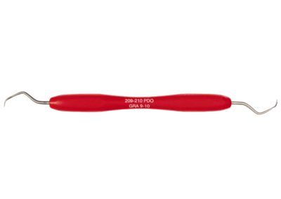 Orbis Gracey curette, 209-210 PDO, rød, 1stkKøb i webshopVarenummer 93982