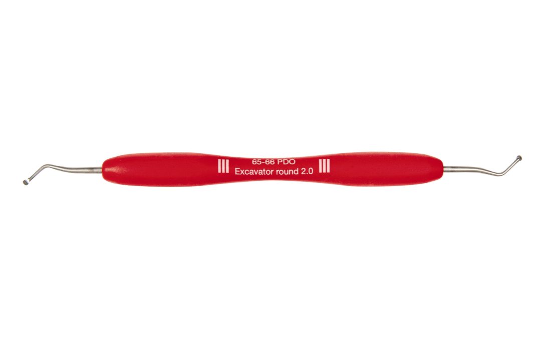 Orbis rund ekskavator, 65-66 PDO, 2,0mm, rød, 1stkKøb i webshopVarenummer 93989